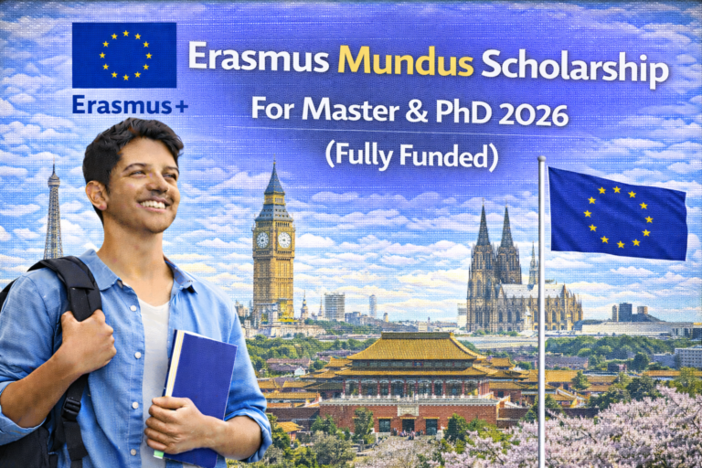 Erasmus Mundus Scholarship For Master & PhD 2026 (Fully Funded)