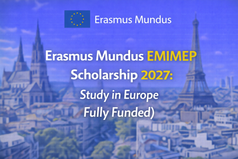 Erasmus Mundus EMIMEP Scholarship 2027: Study in Europe Fully Funded