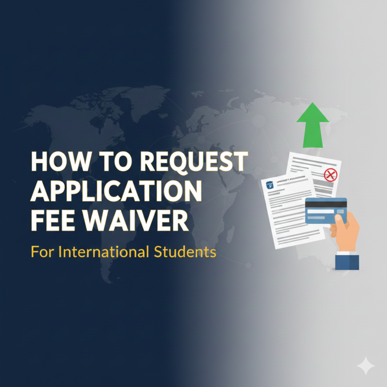 How to Request for Application Fee Waiver for International Students?