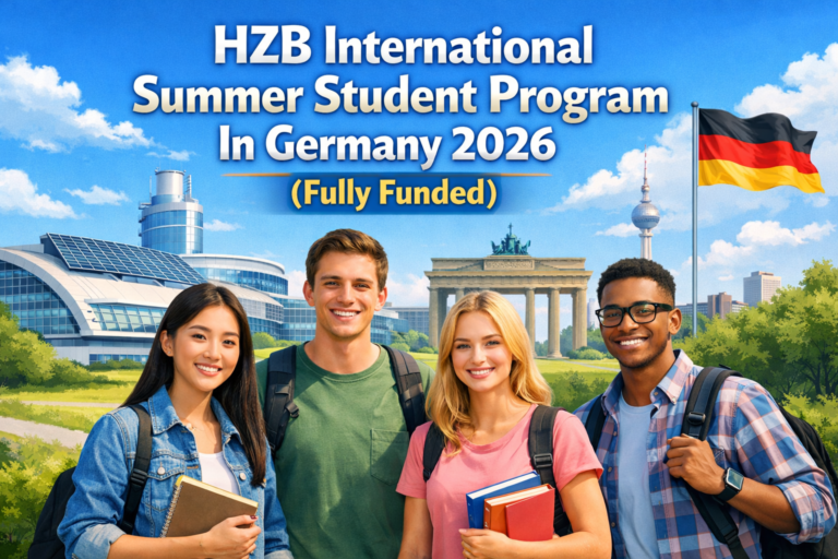 HZB International Summer Student Program In Germany 2026 (Fully Funded)
