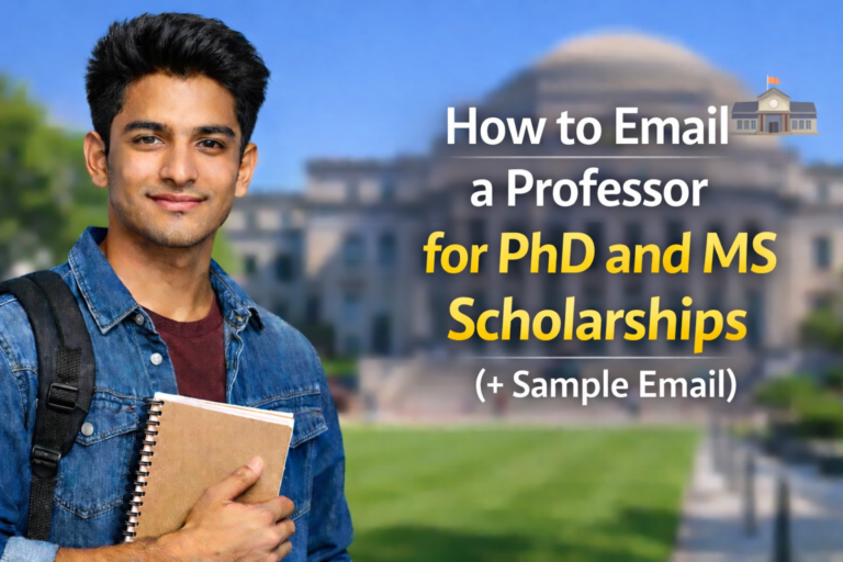 How to Email a Professor for PhD and MS Scholarships (+ Sample Email)