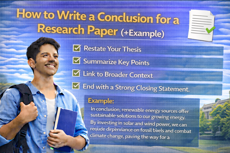 How to Write a Conclusion for a Research Paper (+Example)