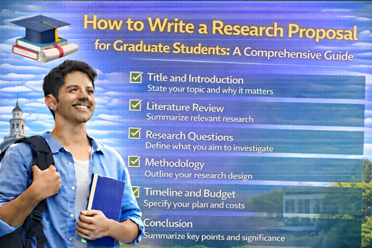How to Write a Research Proposal for Graduate Students: A Comprehensive Guide