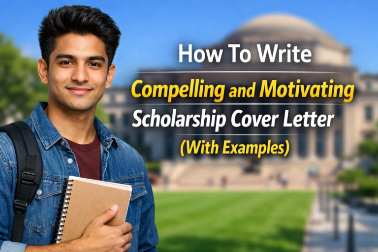 How To Write Compelling and Motivating Scholarship Cover Letter (With Examples)