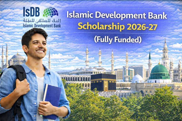 Islamic Development Bank Scholarship 2026-27 (Fully Funded)