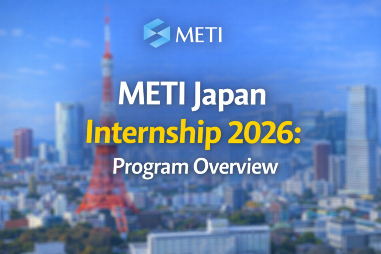 METI Japan Internship 2026: Program Overview