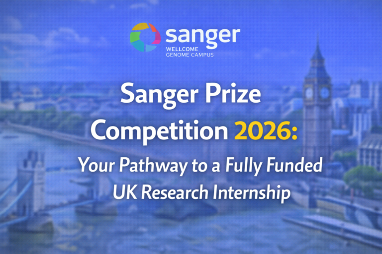 Sanger Prize Competition 2026: Your Pathway to a Fully Funded UK Research Internship