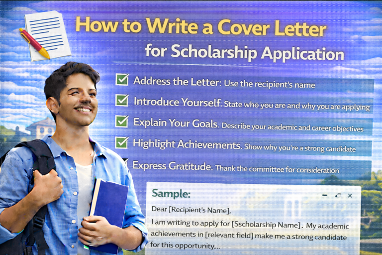 How to Write a Cover Letter for Scholarship Application