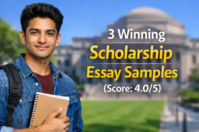 3 Winning Scholarship Essay Sample (Score: 4.0/5)