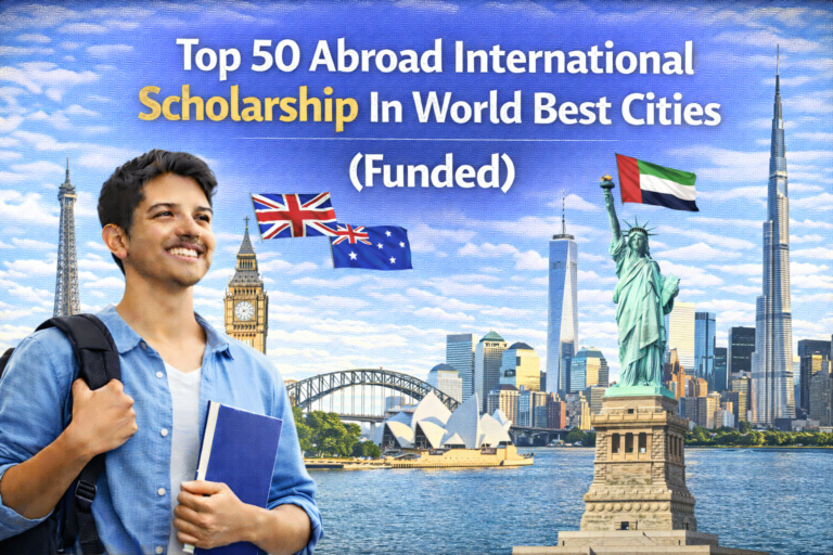 Top 50 Abroad International Scholarship In World Best Cities (Funded)