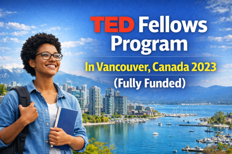TED Fellows Program In Vancouver, Canada 2023 (Fully Funded)